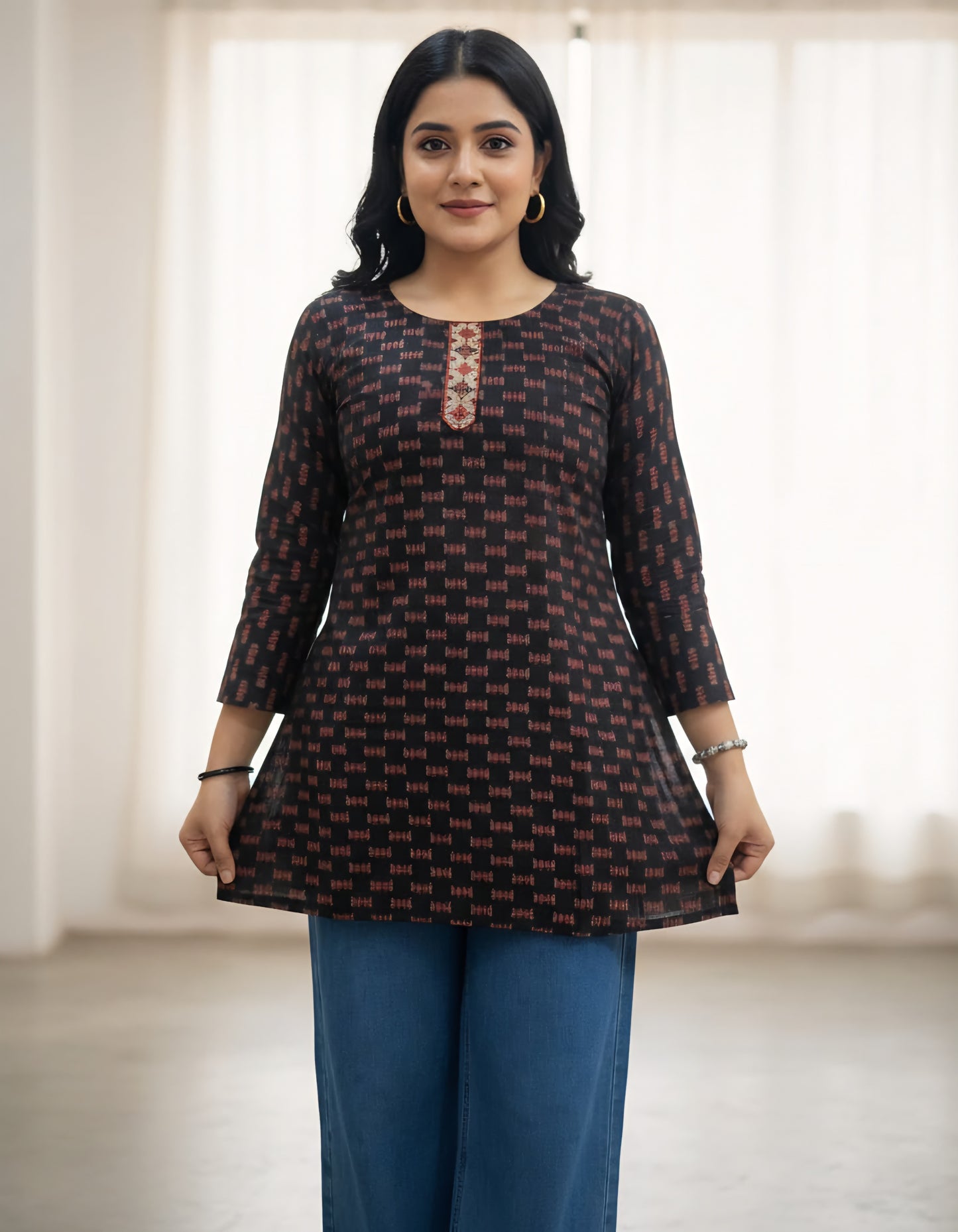 Women's Daily Wear Floral Printed Cotton Kurtis