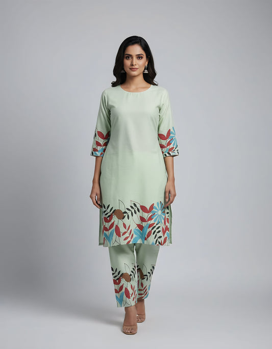 Women's Rayon Suit Set (Kurta & Pant)